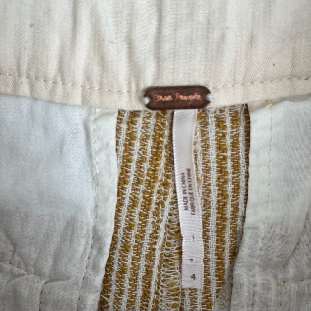 Free People Yellow Striped Pants - Picture 8 of 9